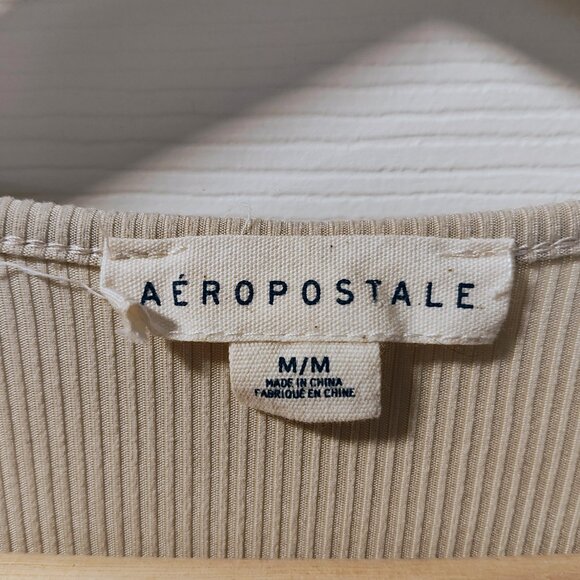 Beige Aeropostale Crop Top - M - Picture 3 of 5